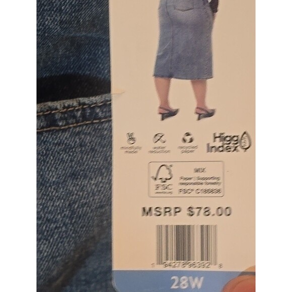 Edited By Remi Bader Denim Skirt Womens 28W - Picture 4 of 7